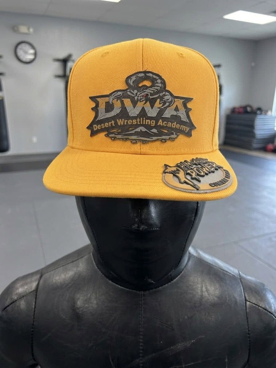 Desert Wrestling Academy Premium TPU DWA Snapback Hat - Yellow