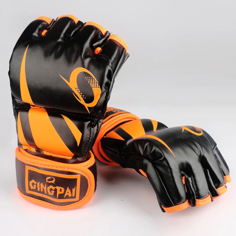 Hot Sale Pro Style MMA Gloves Half Finger Grappling Fighting Sparring Glove Training Kick Boxing Gloves Mix Martial Arts Gloves