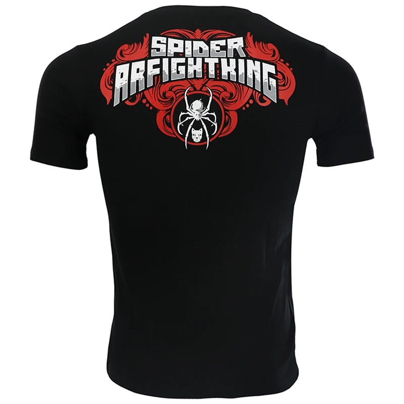 Mma Shirt Rashguard Men Tiger Dragon Muay Thai Jersey Cotton Kick Boxing Compression Muaythai T Shirt Fitness Boxeo BJJ Tee Tops