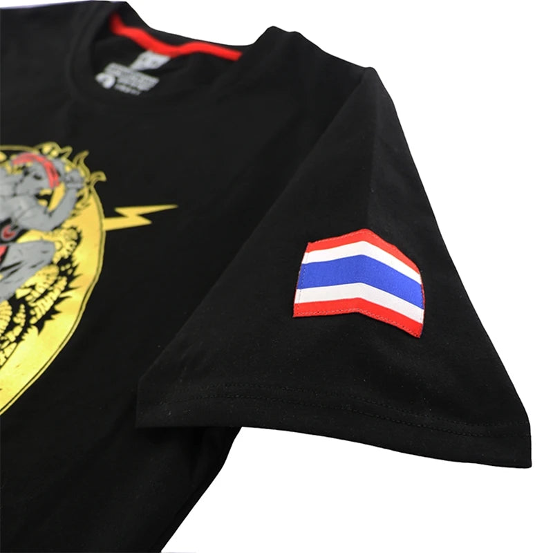 Mma Shirt Rashguard Men Tiger Dragon Muay Thai Jersey Cotton Kick Boxing Compression Muaythai T Shirt Fitness Boxeo BJJ Tee Tops