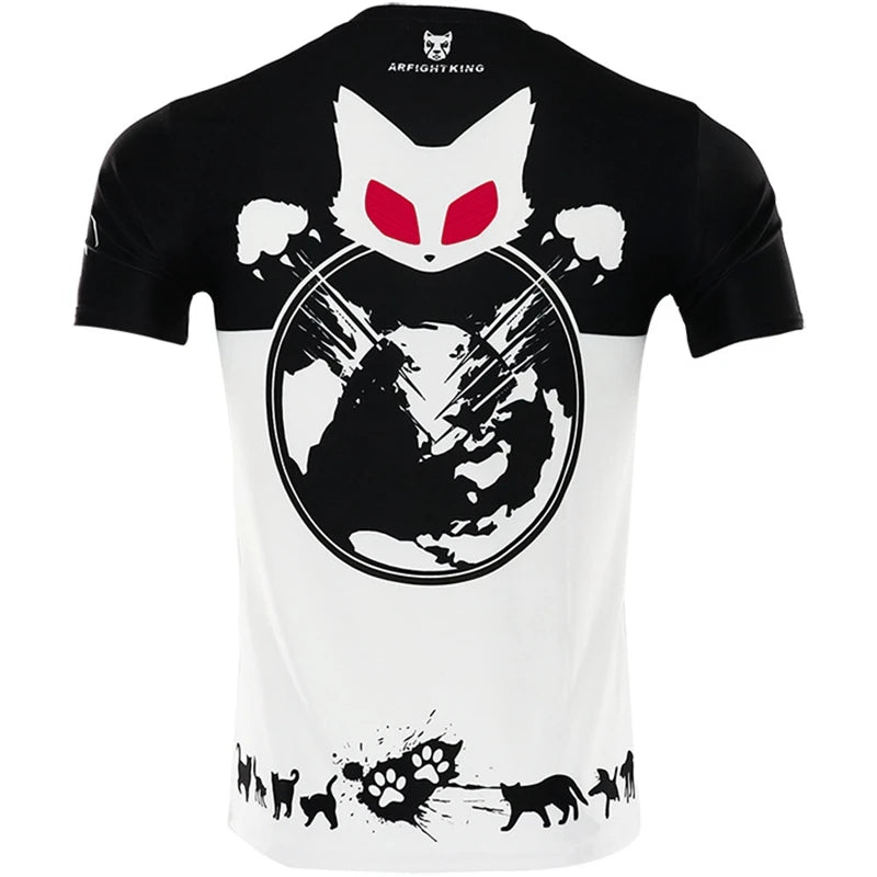 Mma Shirt Rashguard Men Tiger Dragon Muay Thai Jersey Cotton Kick Boxing Compression Muaythai T Shirt Fitness Boxeo BJJ Tee Tops