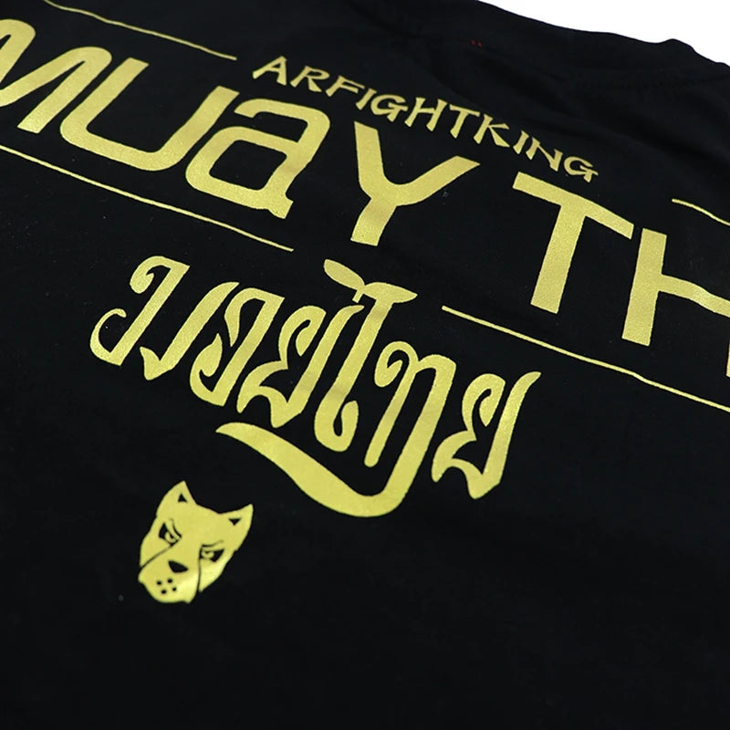 Mma Shirt Rashguard Men Tiger Dragon Muay Thai Jersey Cotton Kick Boxing Compression Muaythai T Shirt Fitness Boxeo BJJ Tee Tops