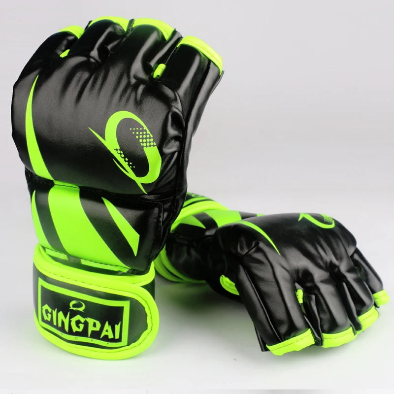 Hot Sale Pro Style MMA Gloves Half Finger Grappling Fighting Sparring Glove Training Kick Boxing Gloves Mix Martial Arts Gloves