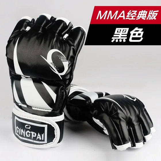 Hot Sale Pro Style MMA Gloves Half Finger Grappling Fighting Sparring Glove Training Kick Boxing Gloves Mix Martial Arts Gloves