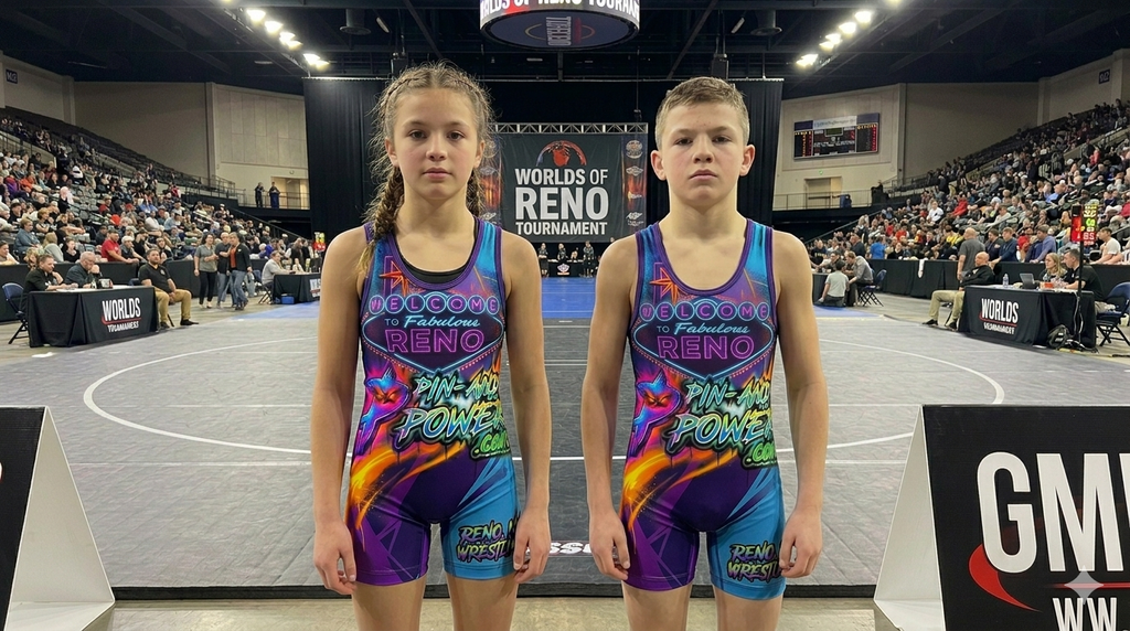 The "Neon City" Reno Wrestling Singlet by PIN and POWER