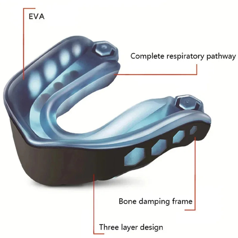 New oral protective gear, thermoplastic molded mouthguard, sports mouthguard, boxing mouthguard, adult mouthguard