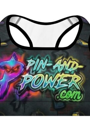 pinandpower padded sports bra