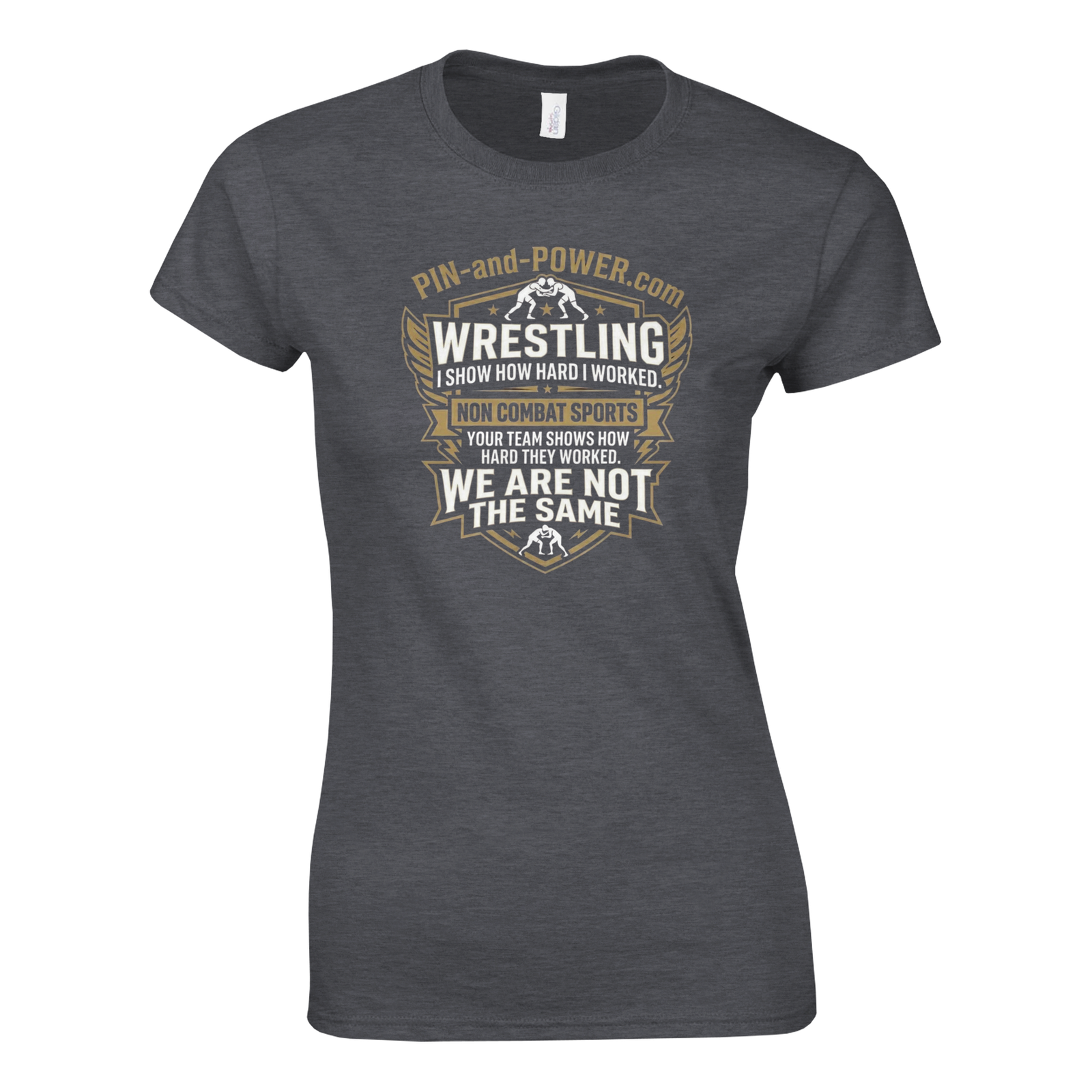 classic womens crewneck t shirt | gildan® 64000l dark heather b97e45f6-380f-4a9a-9f9e-169149d9b224